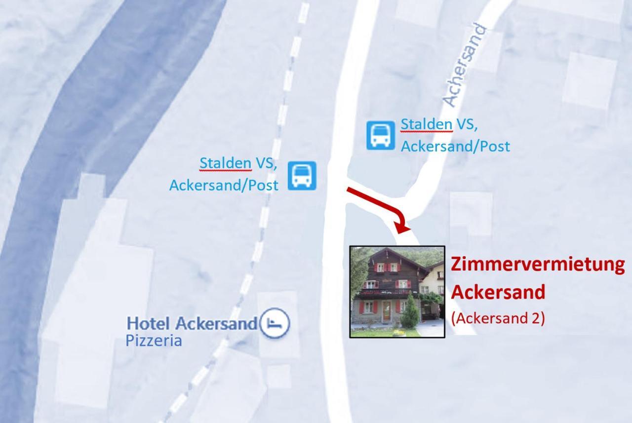 Zimmervermietung Ackersand Stalden Bagian luar foto